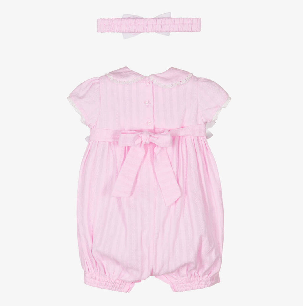 Pretty Originals Baby Girl Pink Shortie Set