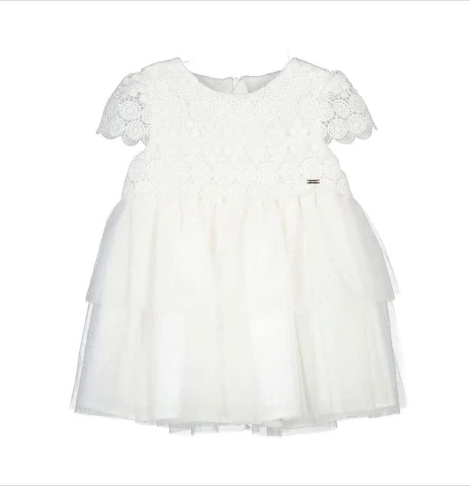 Mayoral Baby Girl Ivory Lace & Tulle Dress